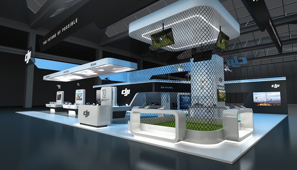 大疆無(wú)人機(jī)展臺(tái)設(shè)計(jì)